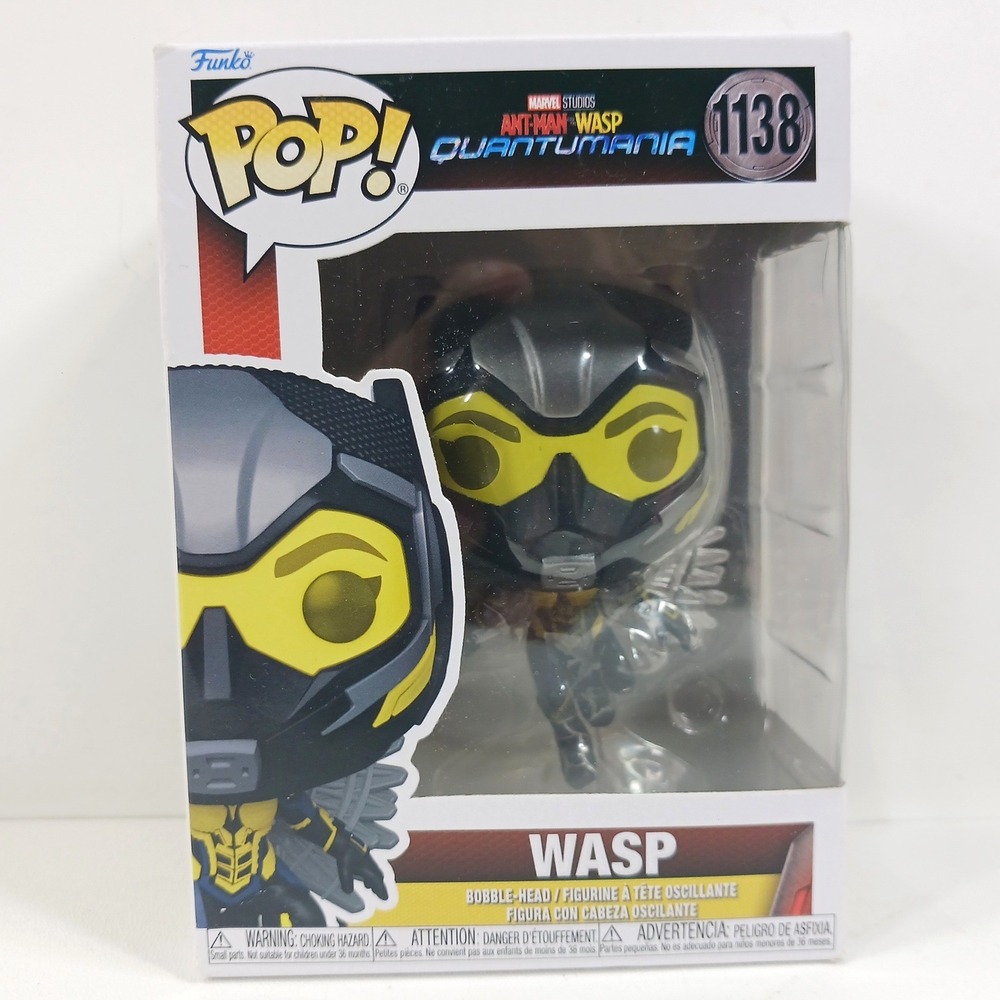 Funko Pop Marvel Ant-Man and the Wasp Quantumania Wasp 1138 Bobble-Head Figure